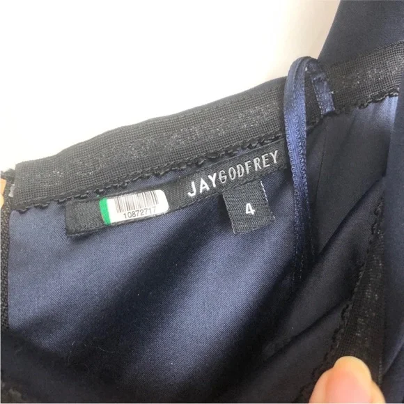JAYGODFREY Off-Shoulder Black Jumpsuit
